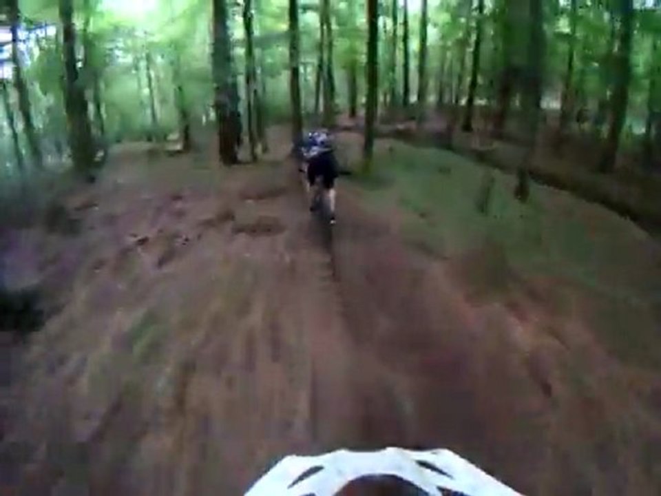 Mountainbiker vs. Baum Fail