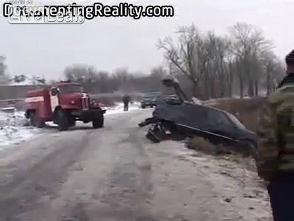 Eine weitere russische Autounfall