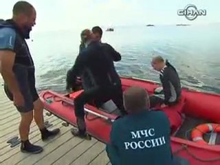 Putin goes diving in Taman Bay in Greece