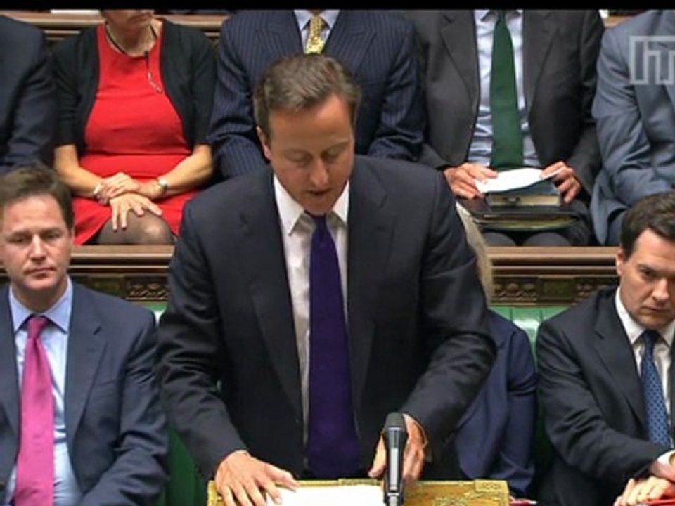 Cameron: 'We will rebuild our communities'
