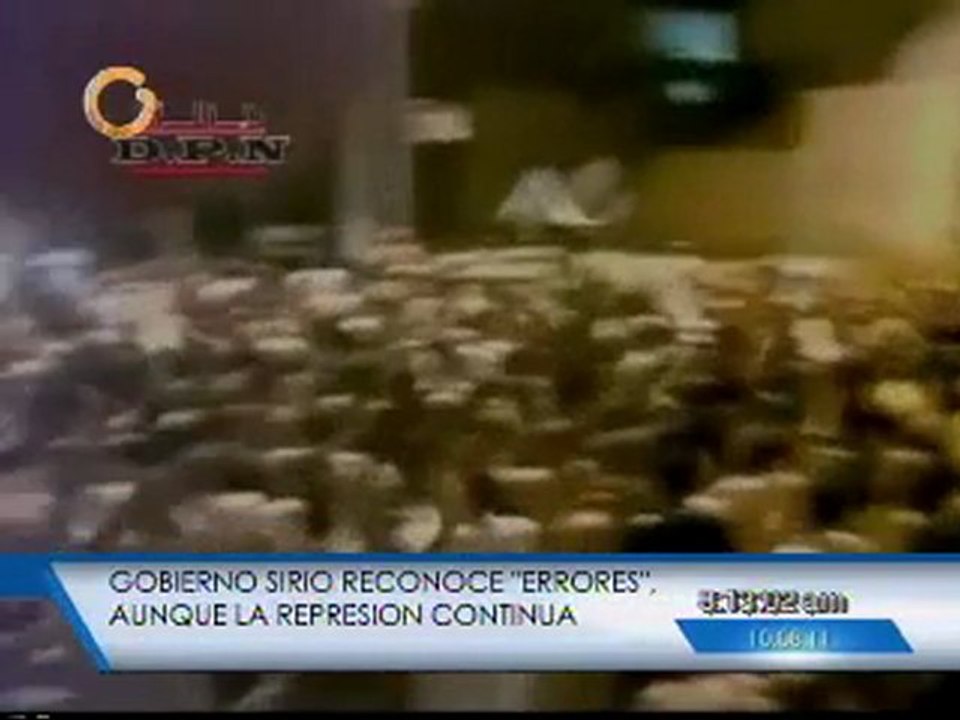 Gobierno sirio admite errores