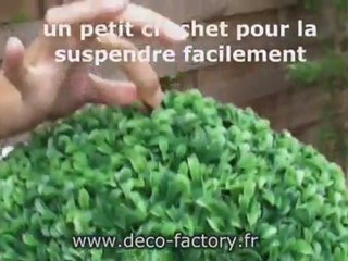 Boule de buis artificiel Florence sur deco-factory.fr