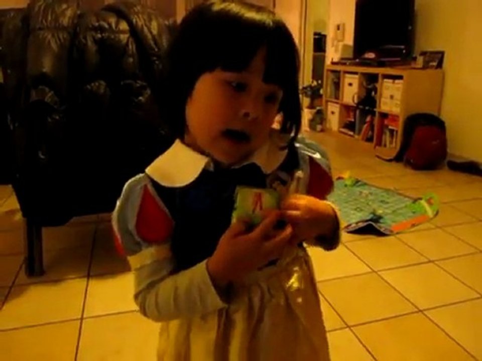 The lovely princess is singing