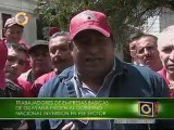 Trabajadores de Guayana protestan en Caracas
