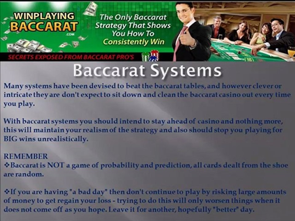 How To Win At Baccarat