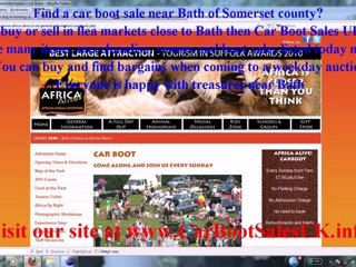 Bath Car Boot Sales - FleaMarket Sites Somerset