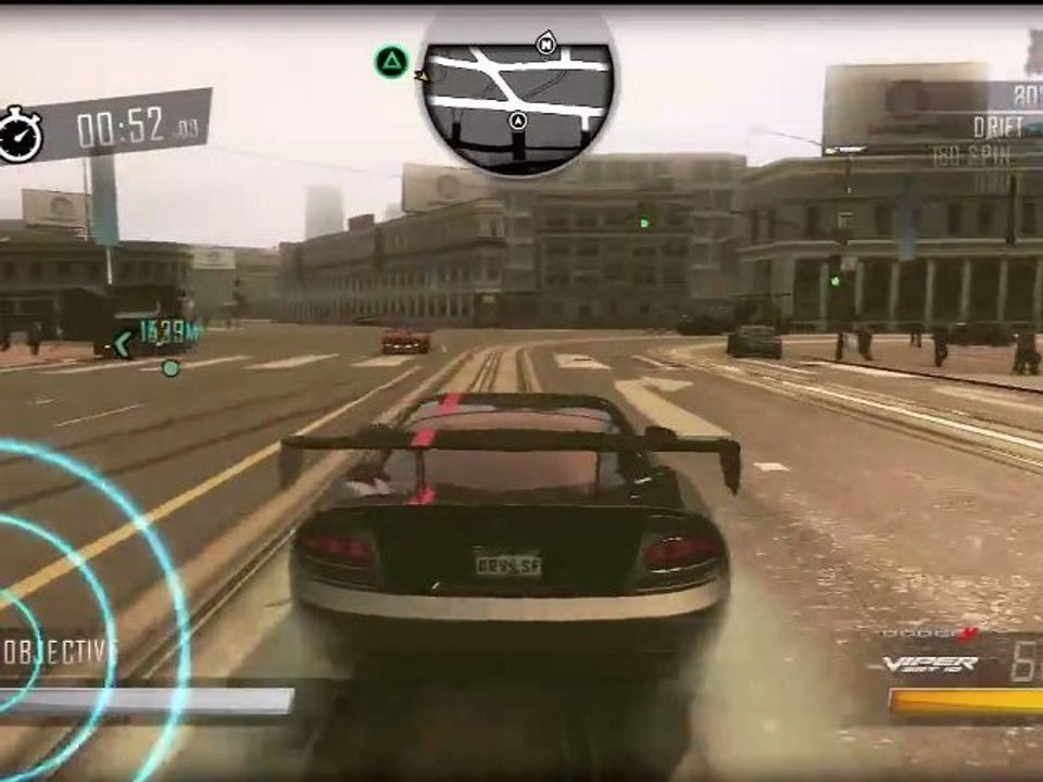 Driver San Francisco PS3 Demo - Dodge Viper SRT10 ACR Gameplay