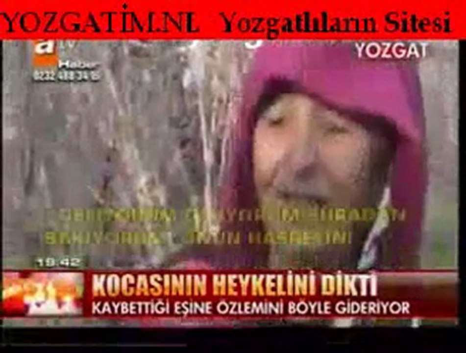 ATV -Kocasının Heykelini Dikti  Yozgat