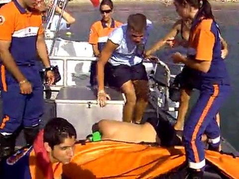 Manoeuvres de secouristes de la Protection Civile de Cannes