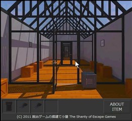 Escape from the room with glass walls walkthrough