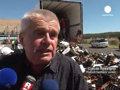 Guerra della frutta, francesi attaccano camion spagnoli