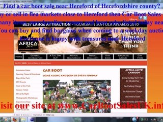 Hereford Car Boot Sales - FleaMarket Sites Herefordshire