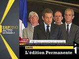 Nicolas Sarkozy sur le porte-avions Charles de Gaulle