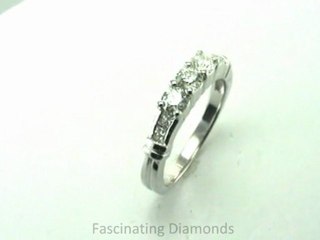 FDENS285B  Round Diamond Wedding Anniversary Band Channel Set