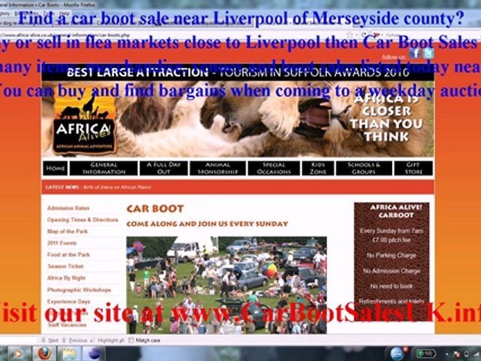 Liverpool Car Boot Sales - FleaMarket Sites Merseyside