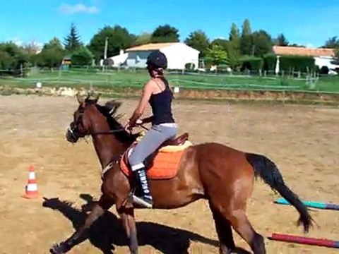 PLAISIR DE SOIREE et SIERRA au galop