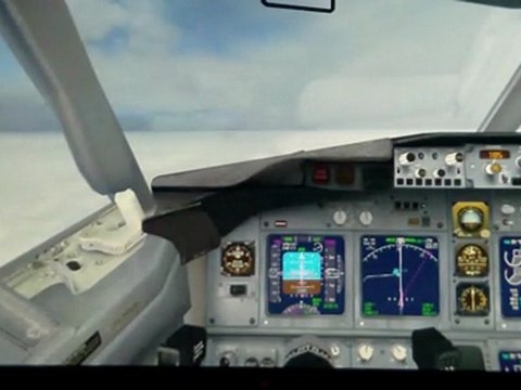 FSX ILS approach CATIIIC Amsterdam Schiphol (EHAM) landing boeing737-800