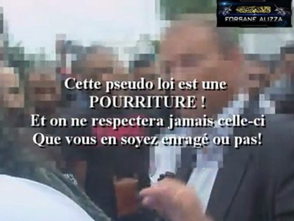 Niqab -03b- Rassemblement Forsane Alizza à Aulnay Sous Bois Suite