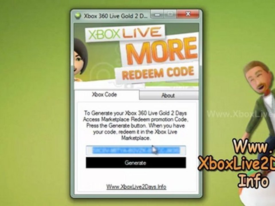 Xbox 360 Live Gold 2 Days Pass Code Free!!