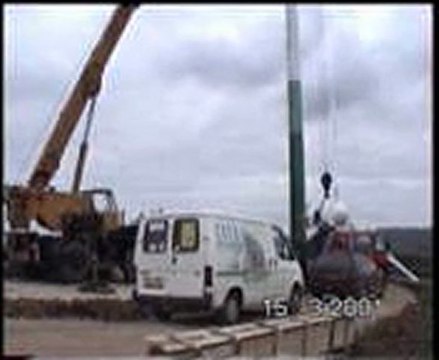 sfer 35 kw, 12métres de diamétre: pylone 18 métres