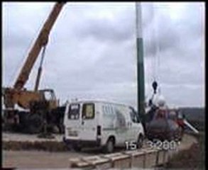 sfer 35 kw, 12métres de diamétre: pylone 18 métres