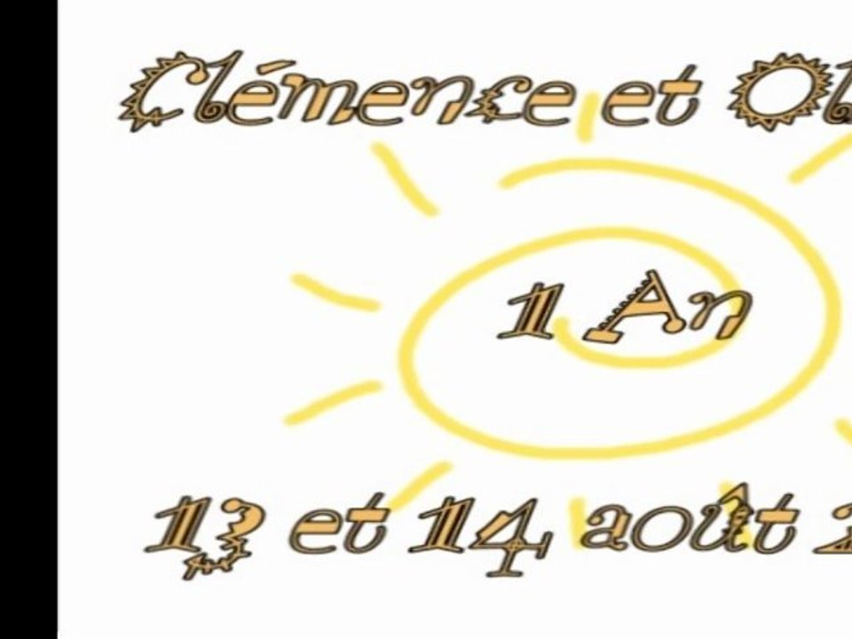 Mariage Clem&O - Un an