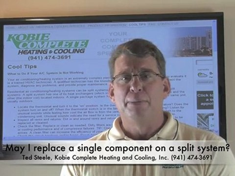 Sarasota Air Conditioning tips: Can I replace a single component of a split system?