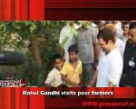 Rahul Gandhi visits poor farmers