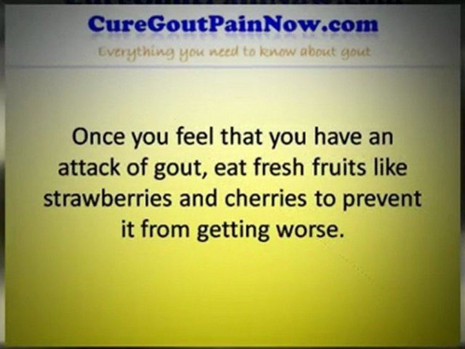 Prevent Gout