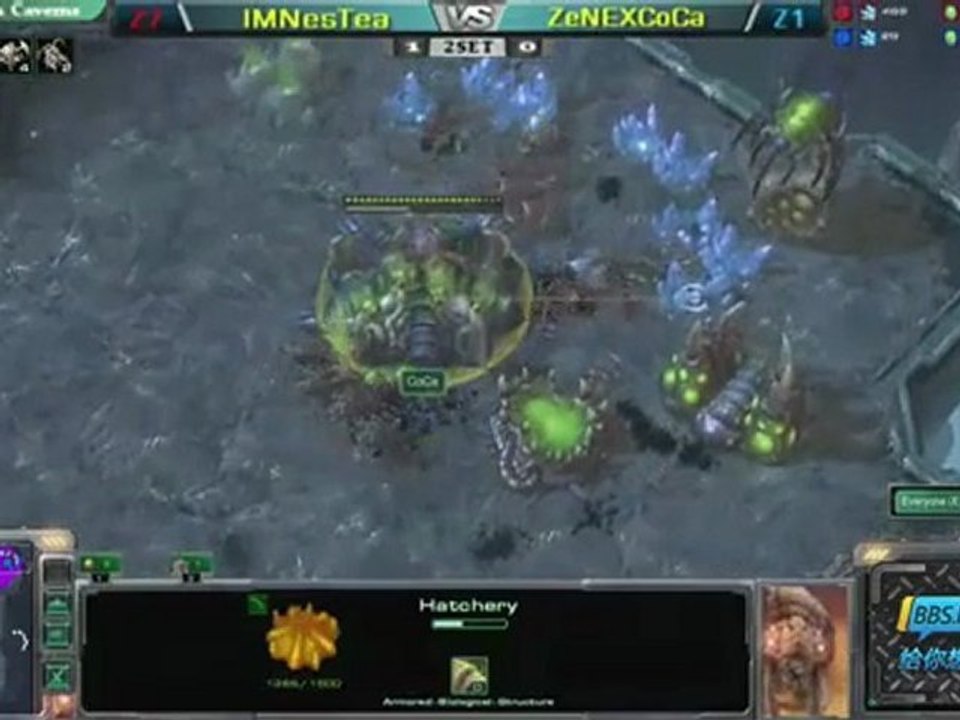 GSL 7月赛 S级8强 NesTea(Z) VS CoCa(Z)-2