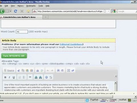 Search Engine Marketing Bendigo: Article Submissions