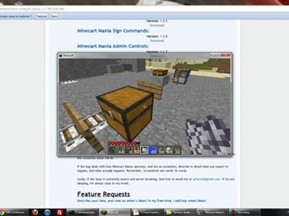 [FR] Présentation du plugin Minecart Mania
