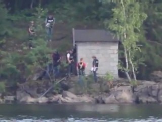 Norwegen Amokläufer wieder auf Insel für Verbrechen Wiederaufbau