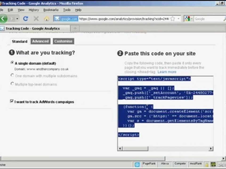 Search Engine Marketing Bendigo: Google Analytics
