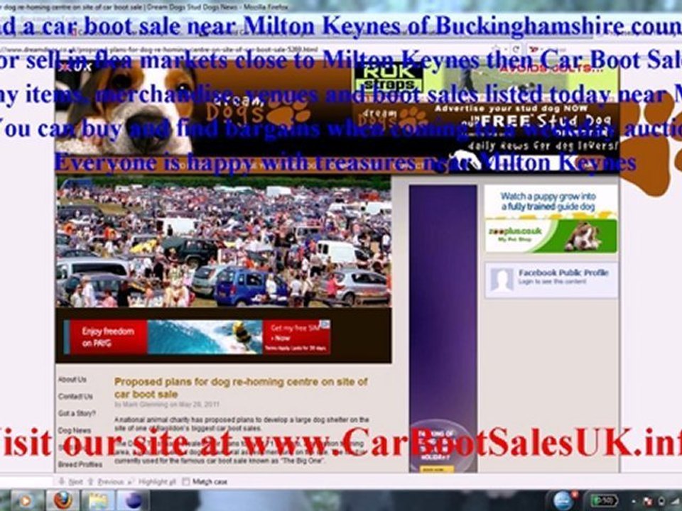 Milton Keynes Car Boot Sales - FleaMarket Sites Buckinghamshire