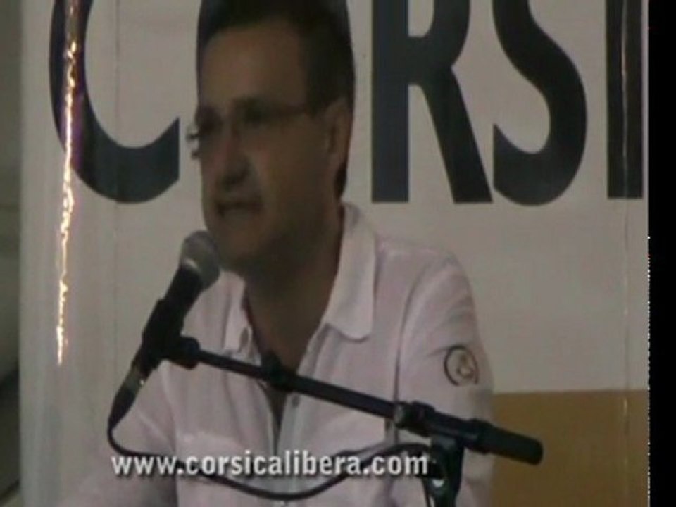 Discours de Jean-Guy TALAMONI (CORSICA LIBERA) GHJURNATE INTERNAZIUNALE 2011