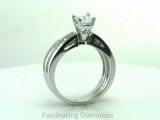 FD1001SQRA  Square Radiant & Princess Cut Diamond Engagement Wedding Rings Set in Channel Setting