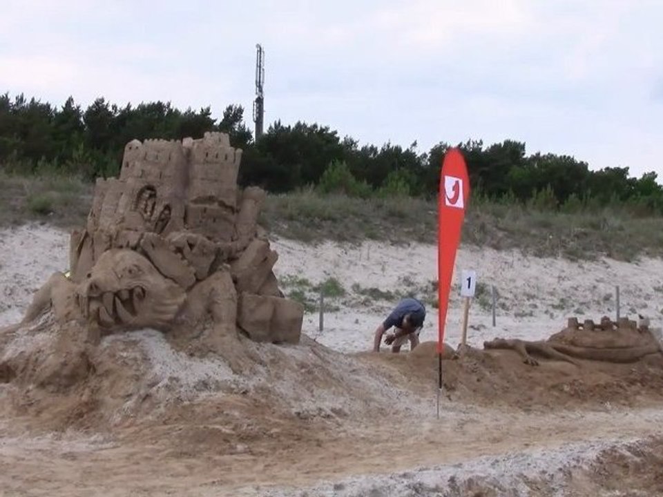 Rügen-Sandburgweltrekord in Glowe