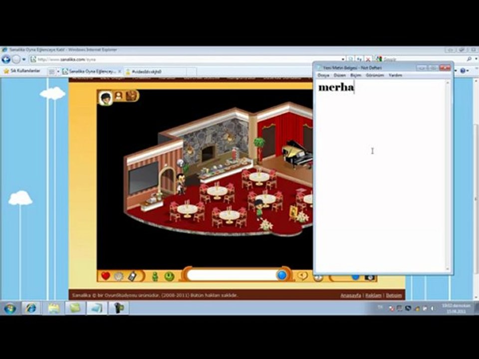 Sanalika restorantın kasasında düz durma hilesi.