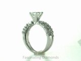 FDENS3041PR  Princess Cut Diamond Petite Bridal Wedding Rings Set