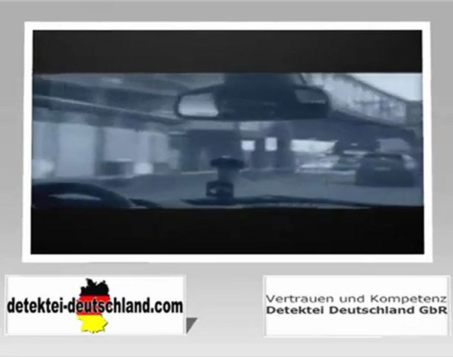 Detektei Deutschland Fahrzeugverfolgung live via Internet - Werbeclip