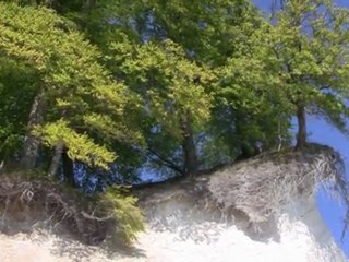 Rügen-Kreidefelsen, der Strandweg