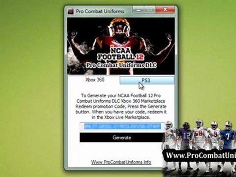 Nike Pro Combat Uniforms DLC Free Unlock On NCAA Football 12