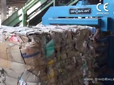 SINOBALER - Automatic Horizontal Baler, Automatic baling press, Automatic Cardboard Baler, Auto Tie Baler