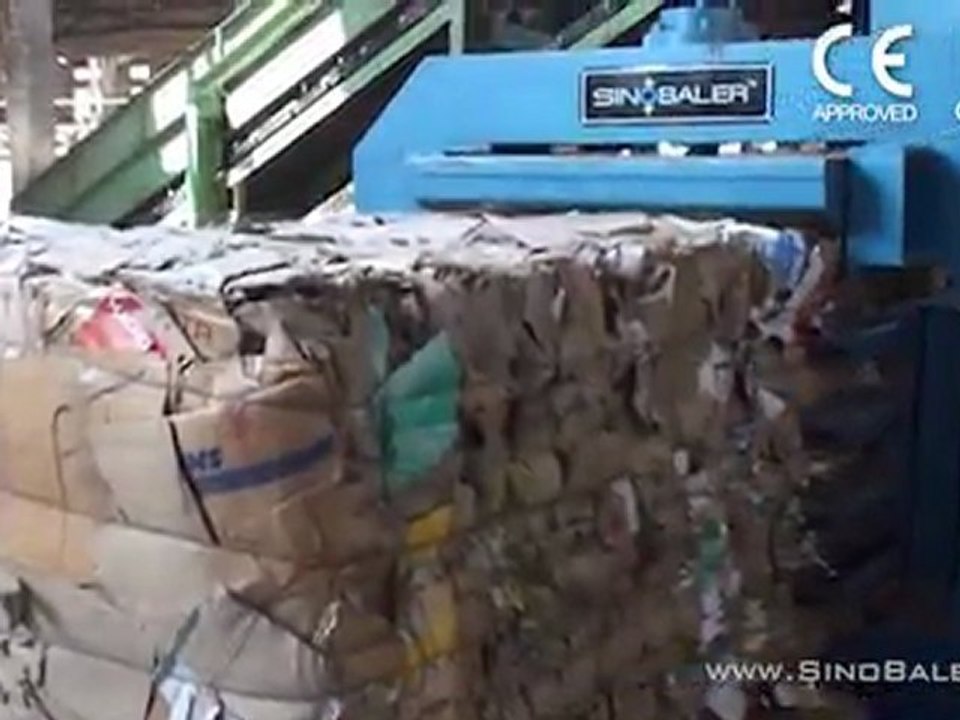 SINOBALER - Automatic Horizontal Baler, Automatic baling press, Automatic Cardboard Baler, Auto Tie Baler