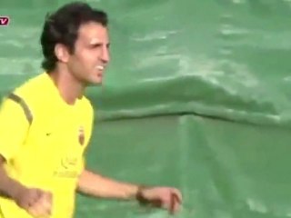 Barça : Fabregas à l'entraînement !