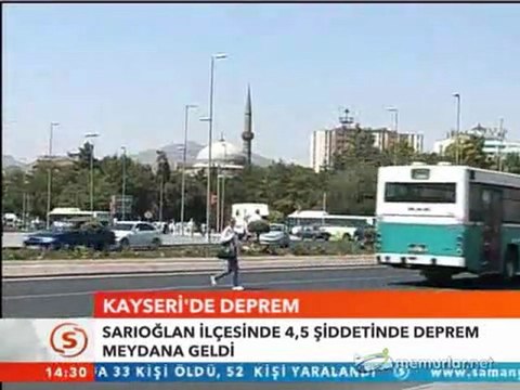 Kayseri'de 4.5 şiddetinde deprem