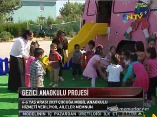 Gezici anaokulları köylerde hizmet veriyor