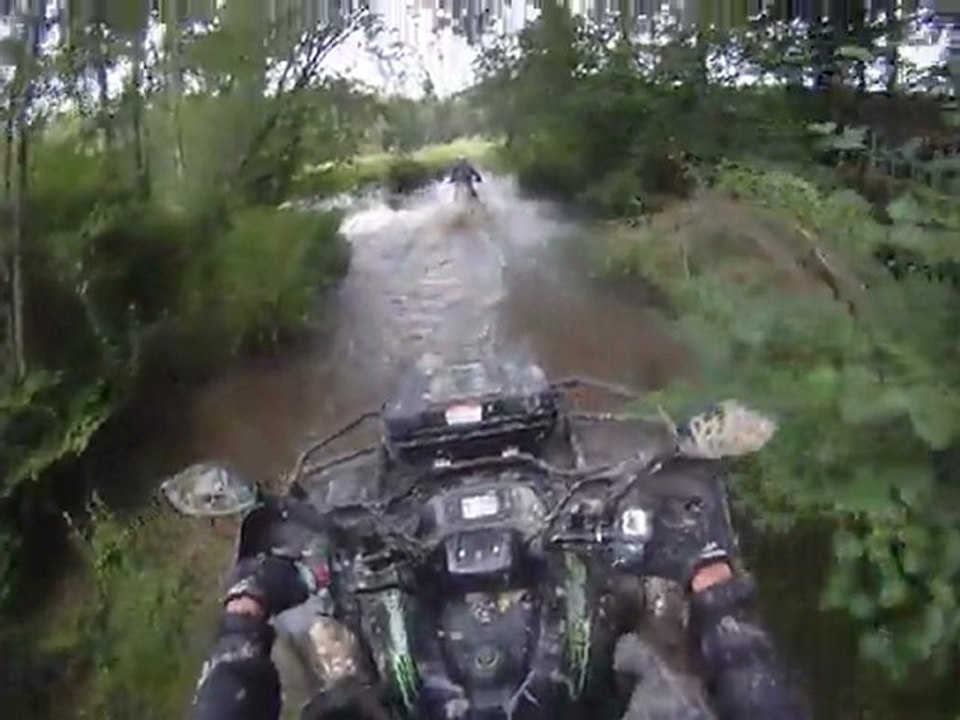 balade quad masai 700 et kymco 500  bleu et wrf