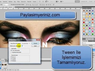 Yazı üzerinden ışık efekti